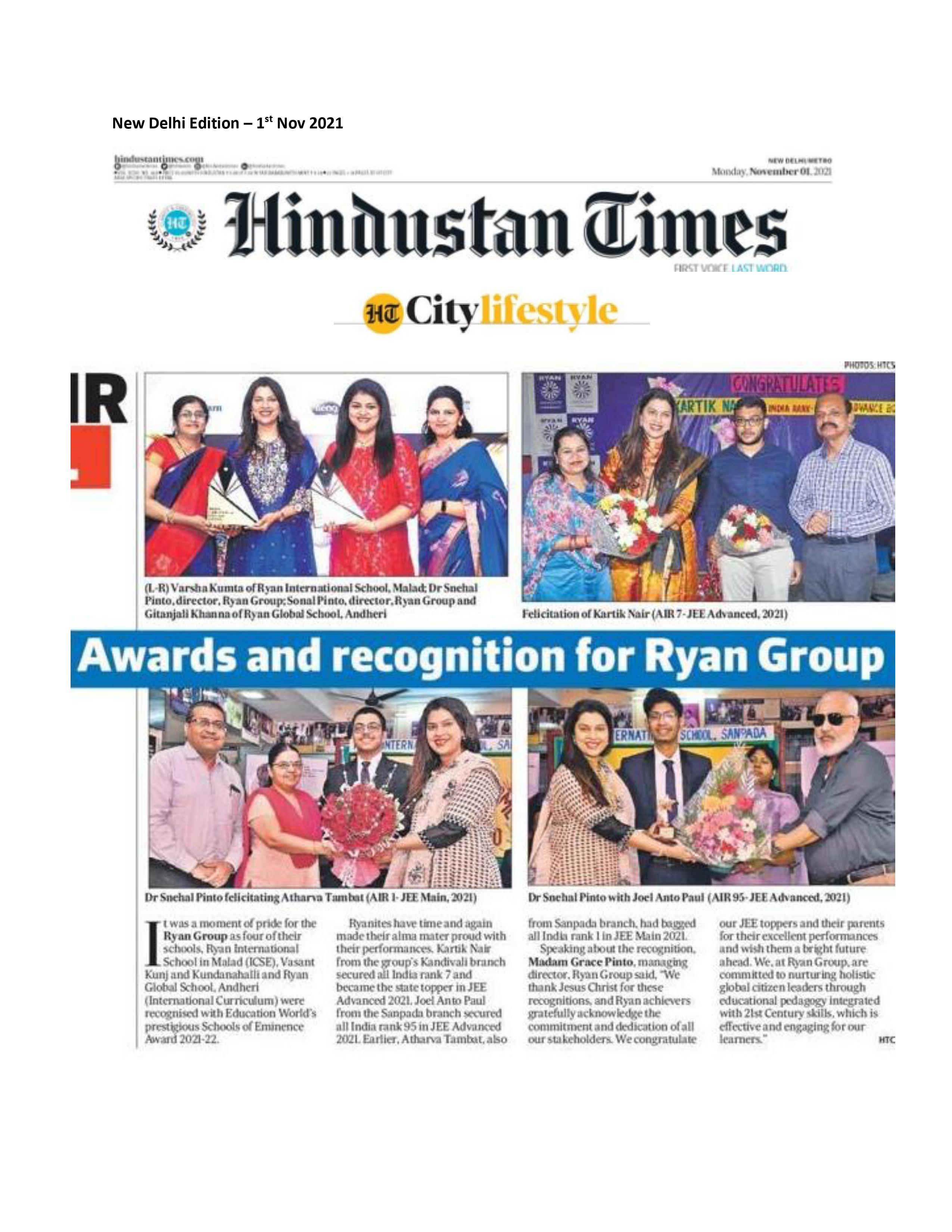 Awards and Recognition for Ryan Group