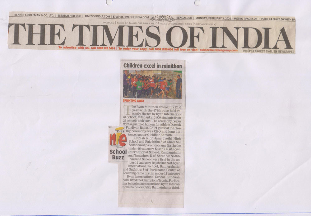 Ryan International school, proudly hosted Fire Safety Drill’ - The Times of India  - Ryan International School, Yelahanka - Ryan Group