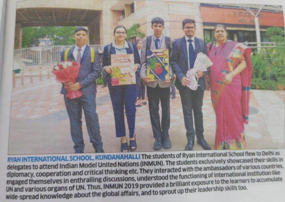 INMUN - Ryan International School Kundalahalli - Ryan Group