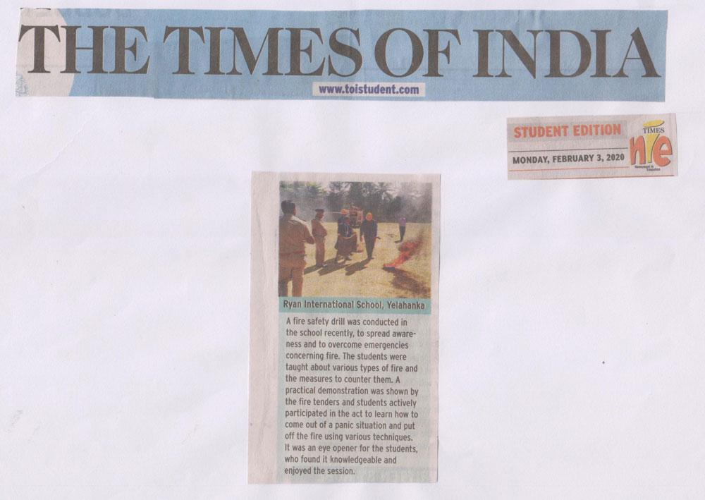 Children excel in minithon - The Times of India - Ryan International School, Yelahanka - Ryan Group