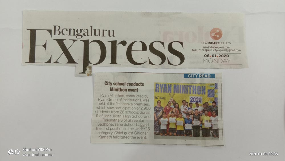 Minithon - Ryan International School Kundalahalli - Ryan Group