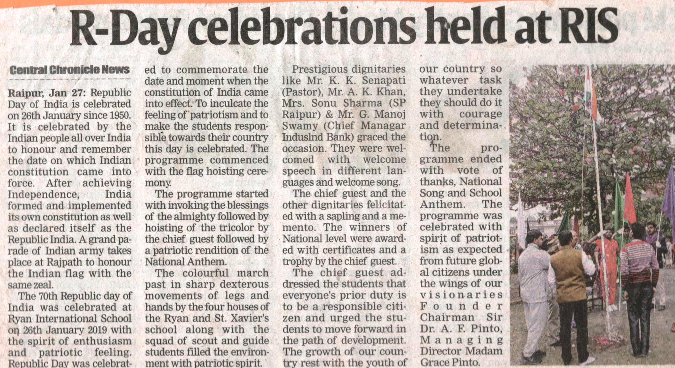 R-Day celebrations held at RIS