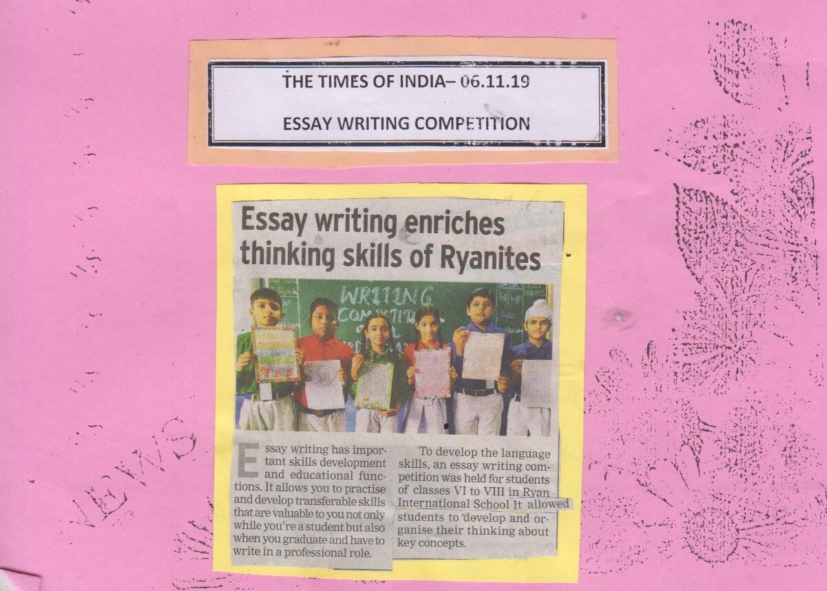 Essay Writing Competition - Ryan International School, Mohali