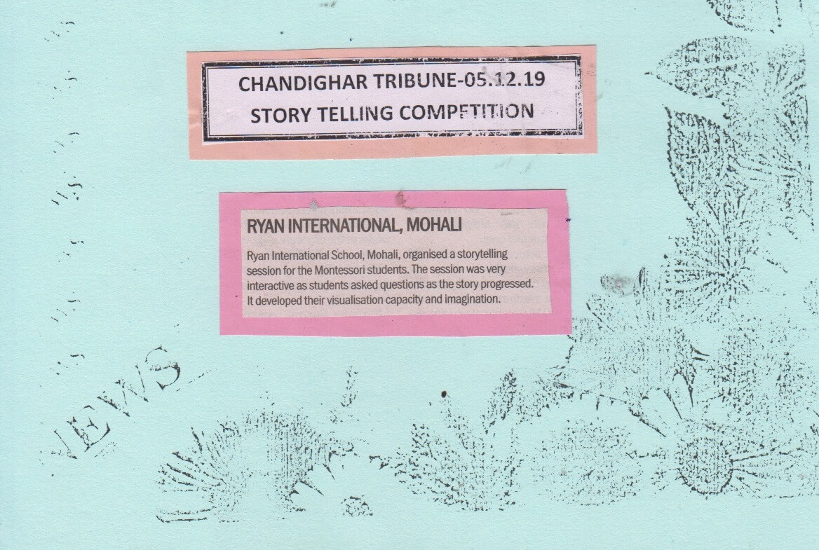 Story Telling Competition - Ryan International School, Mohali
