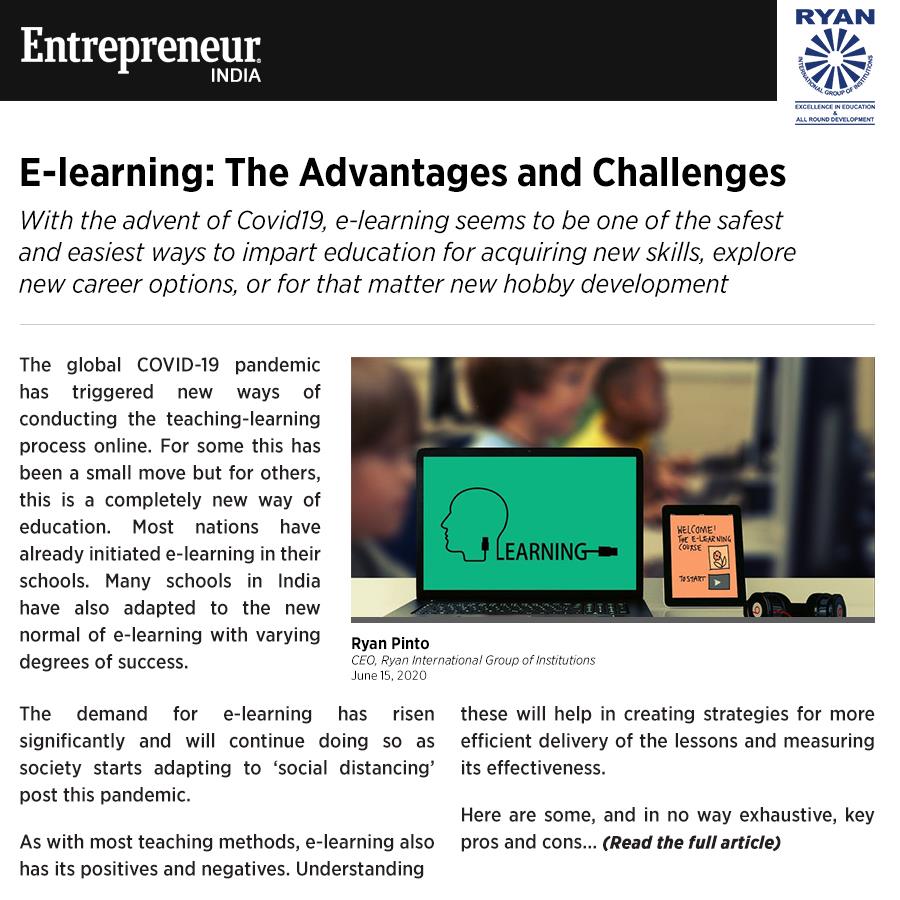 E-learning: The Advantages and Challenges