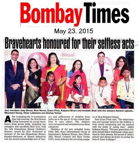 Press Clip: Bombay Times, 23rd May 2015