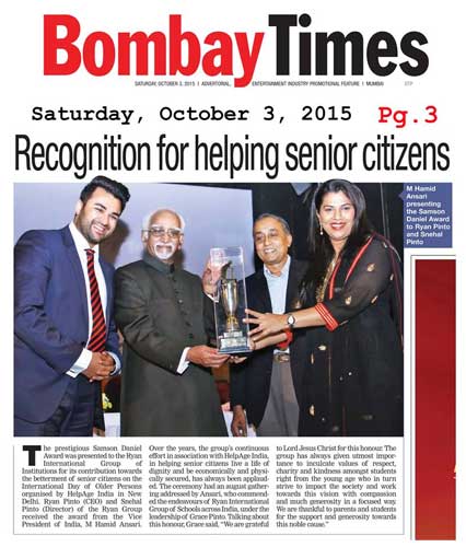 Samson Daniel Award ( Help Age India)