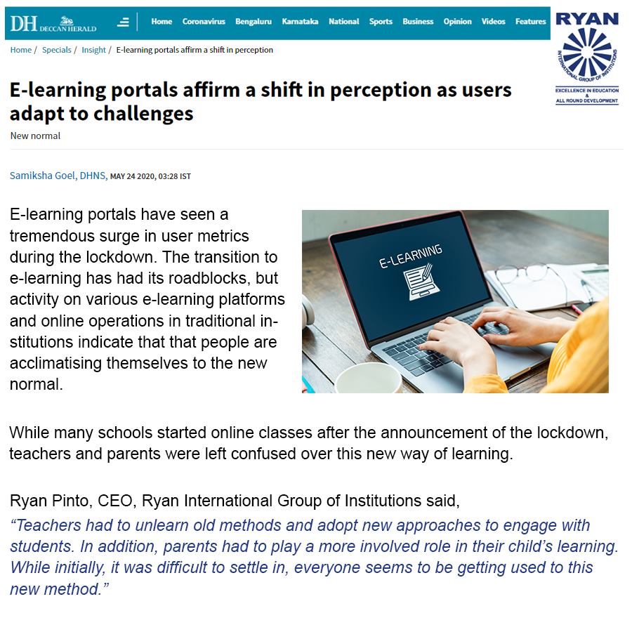 E-learning portals affirm a shift in perception as users adapt to challenges.