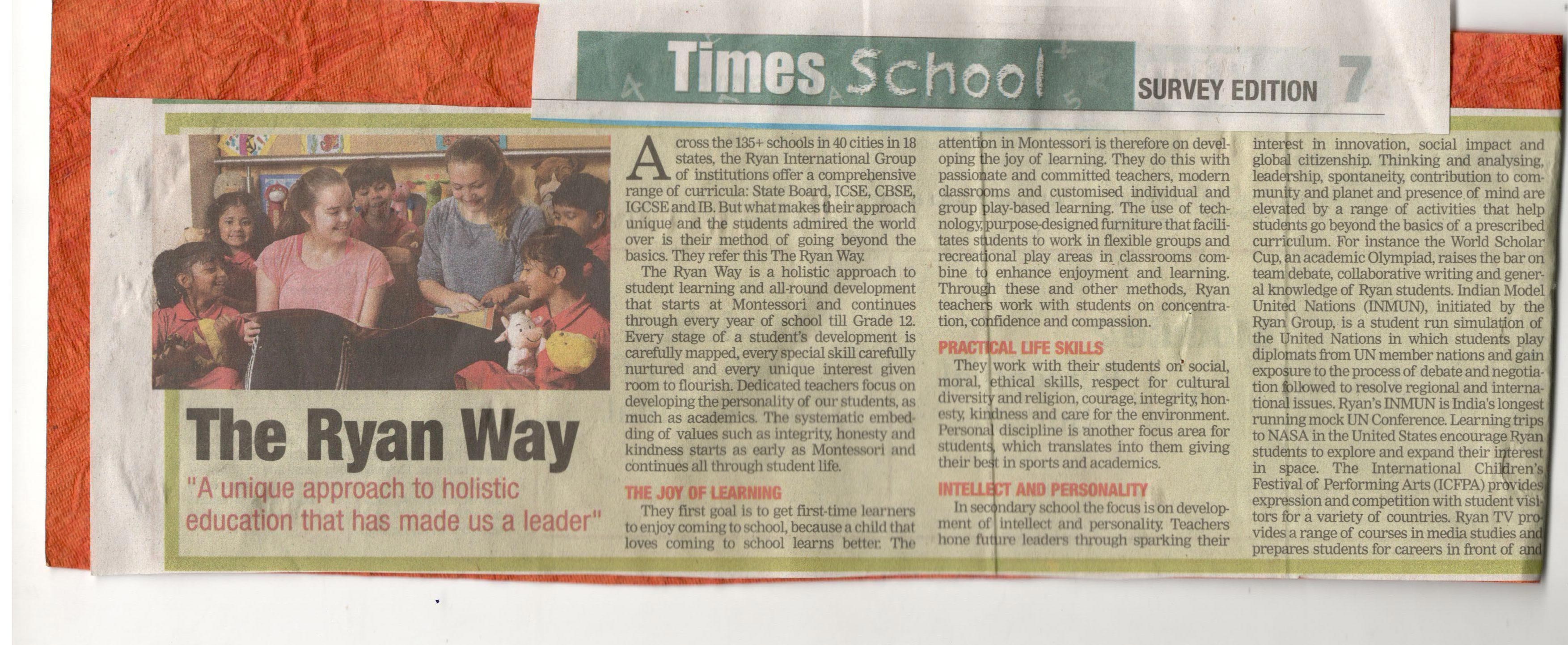 The Ryan Way - Ryan International School, Bannerghatta