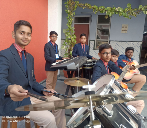 Students Playing Music Instruments, Ryan International School Montesoori, Sultanpur Road
