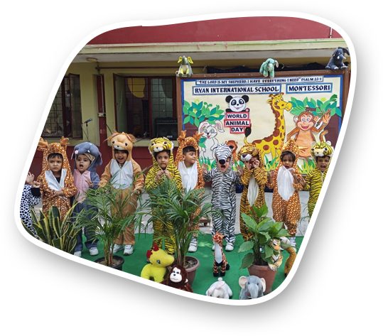 World Animal Day, Ryan International School Montesoori, Mayur Vihar